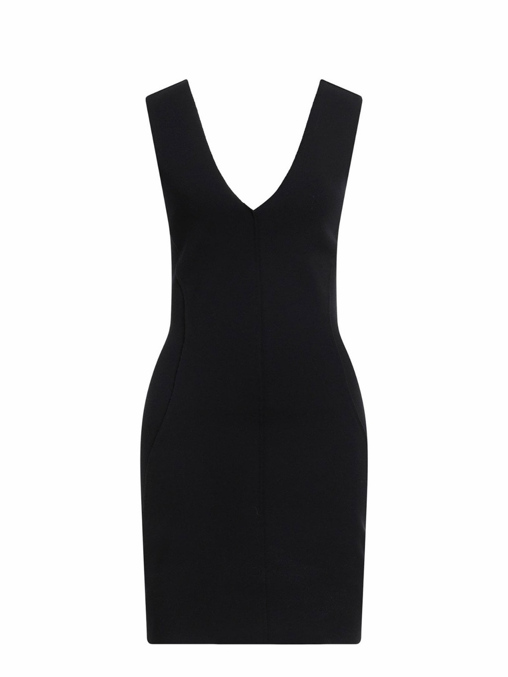 Rick Owens Lido Black V-Neck Mini Dress
